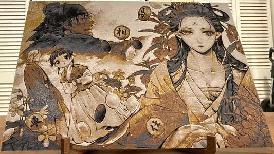 Apothecary Maomao Lakan Metallic 3D Poster Art Print - photo 2 (photos/photo_02.jpg)