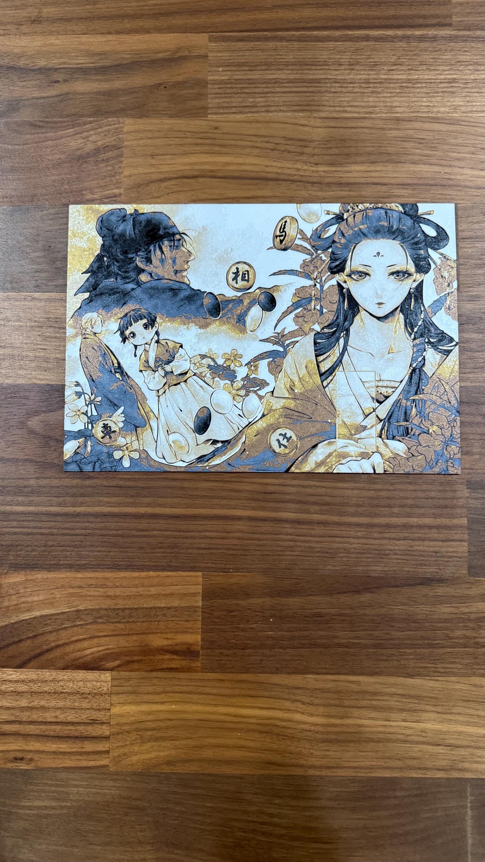 Apothecary Maomao Lakan Metallic 3D Poster Art Print - photo 4 (photos/photo_04.jpg)