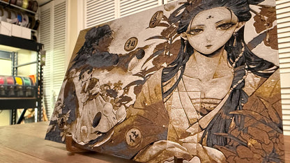 Apothecary Maomao Lakan Metallic 3D Poster Art Print - photo 5 (photos/photo_05.jpg)