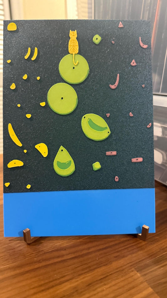 Cat Rock Climbing Bouldering Art Poster Print - photo 2 (photos/photo_02.jpg)