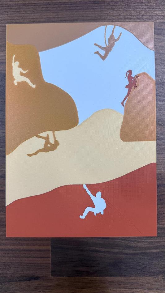 Rock Climbing Bouldering Art Poster Print - photo 1 (photos/photo_01.jpg)