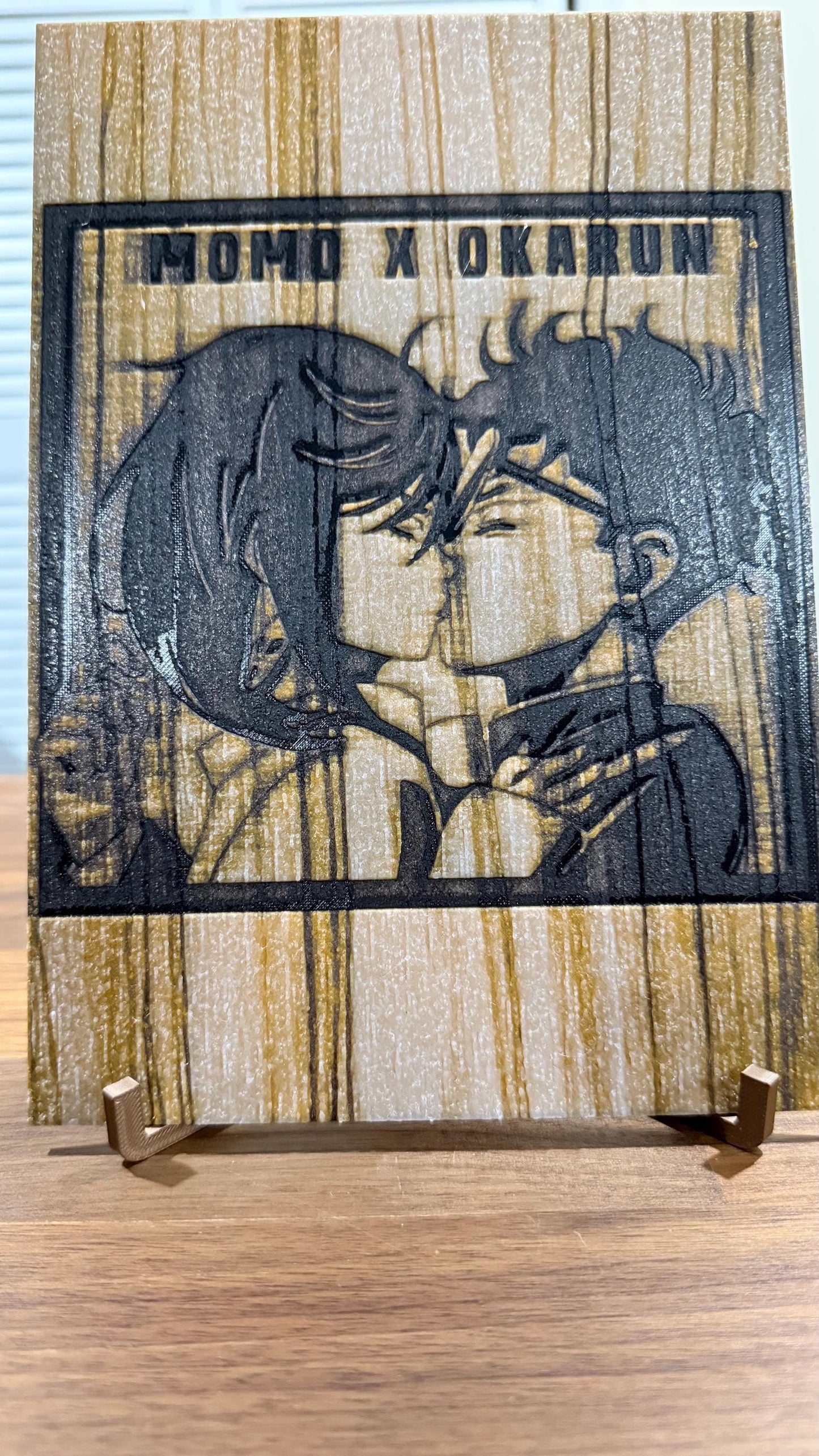 Dan da Dan Momo Okarun 3D Poster Art Print w/ Texture Wood Effect - photo 3 (photos/photo_03.jpg)