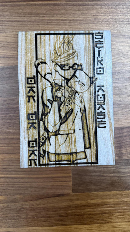 Dan da Dan Granny Seiko 3D Poster Art Print w/ Texture Wood Effect - photo 1 (photos/photo_01.jpg)