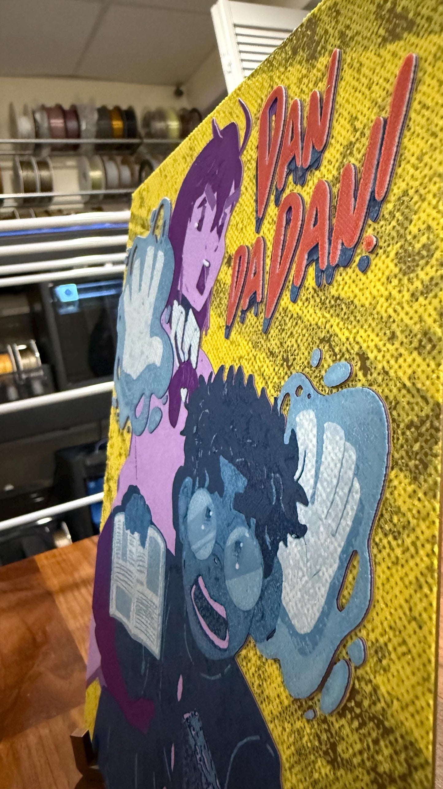 Dan da Dan Momo Okarun 3D Poster Art Print w/ Texture - photo 4 (photos/photo_04.jpg)