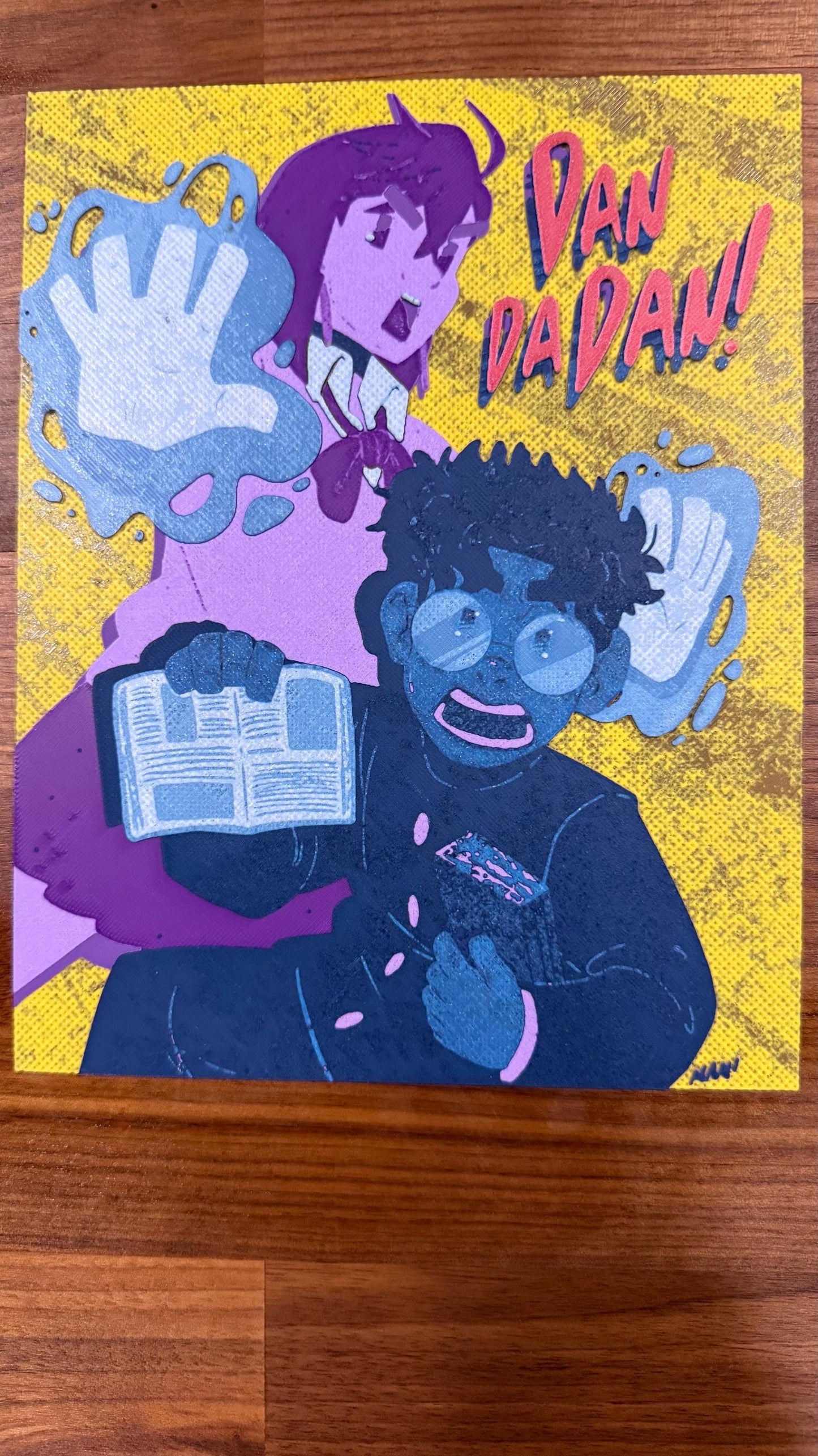 Dan da Dan Momo Okarun 3D Poster Art Print w/ Texture - photo 5 (photos/photo_05.jpg)