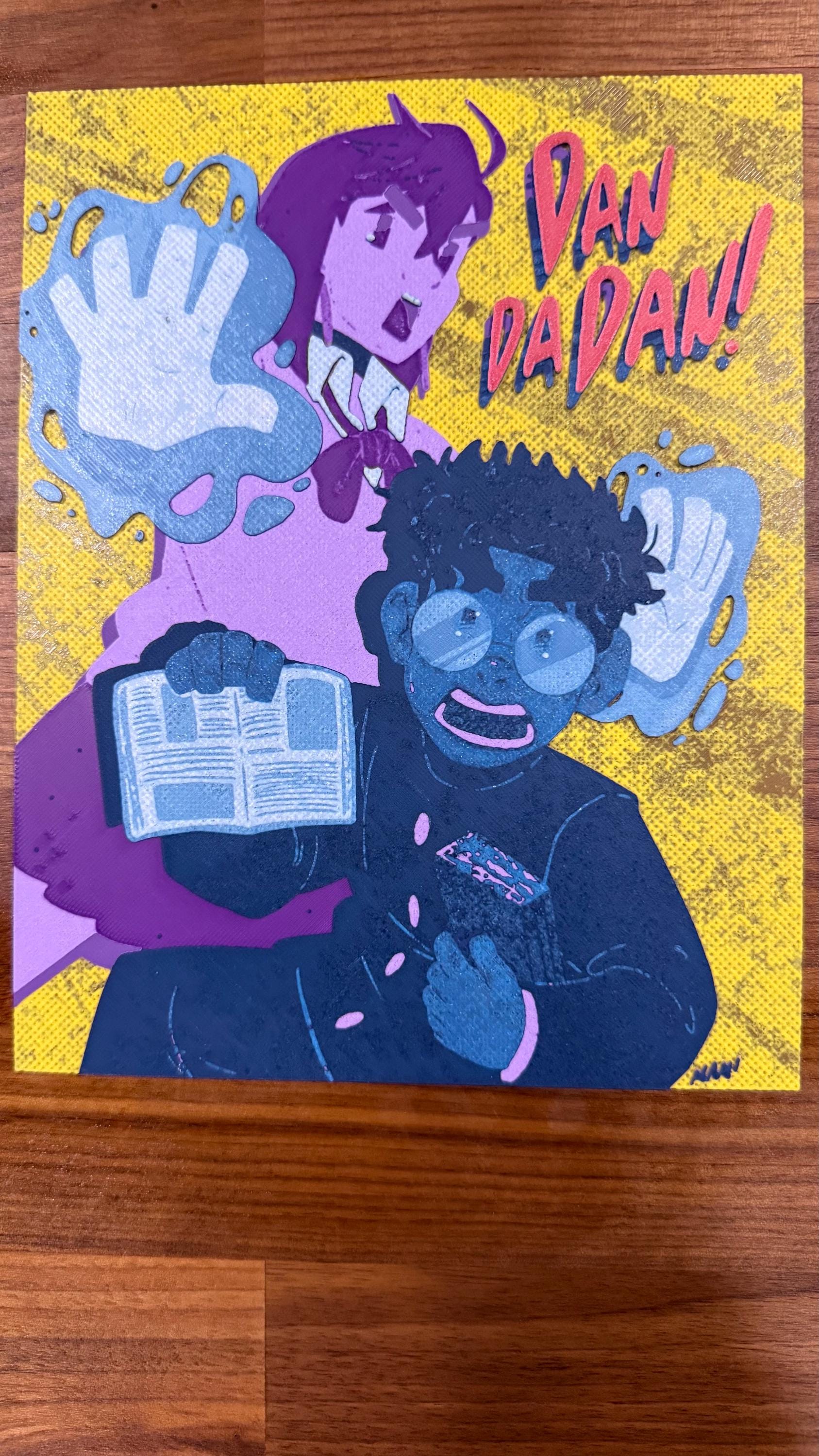 Dan da Dan Momo Okarun 3D Poster Art Print w/ Texture - photo 5 (photos/photo_05.jpg)