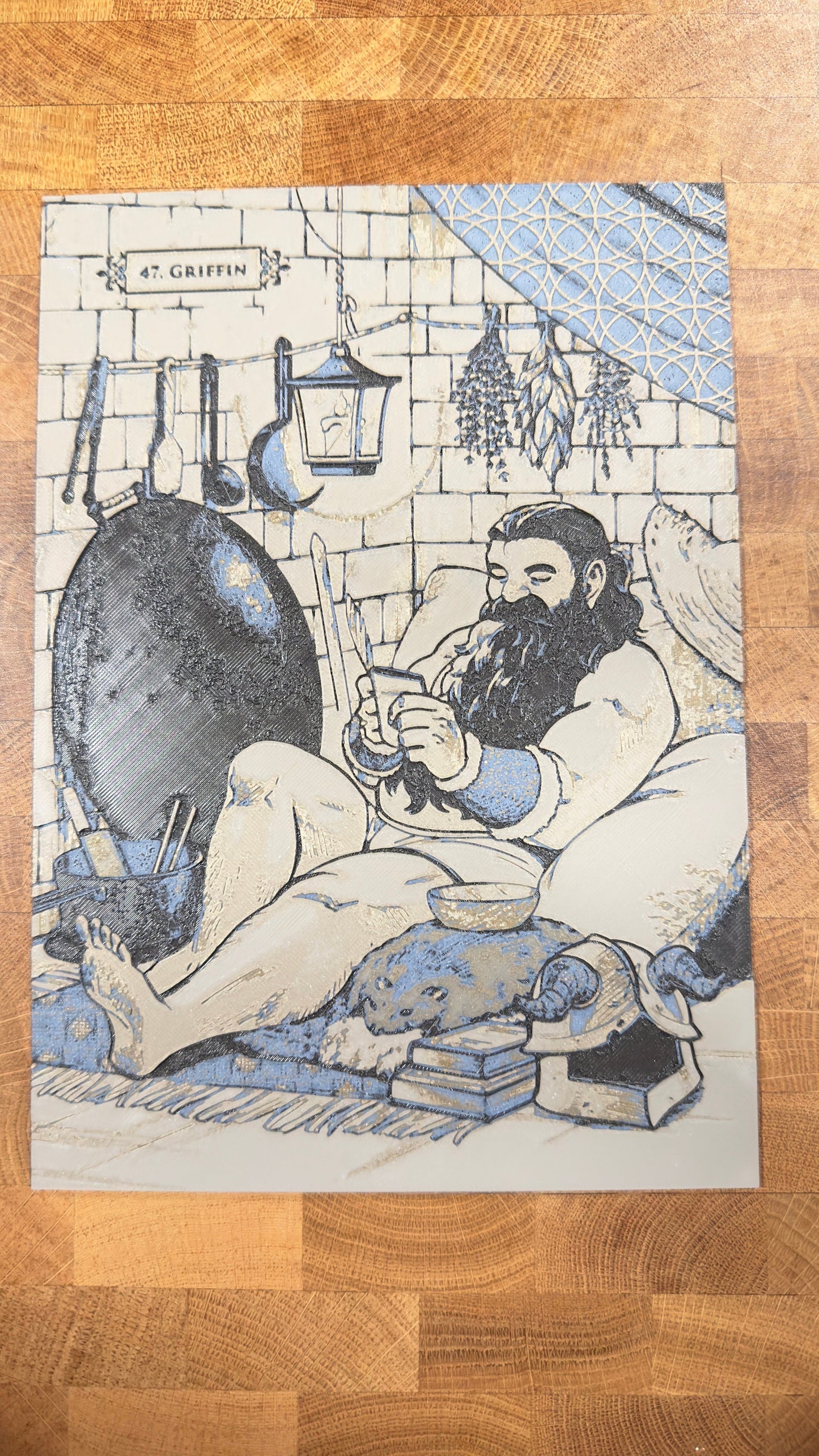 Senshi Metallic 3D Poster Art Print - photo 4 (photos/photo_04.jpg)