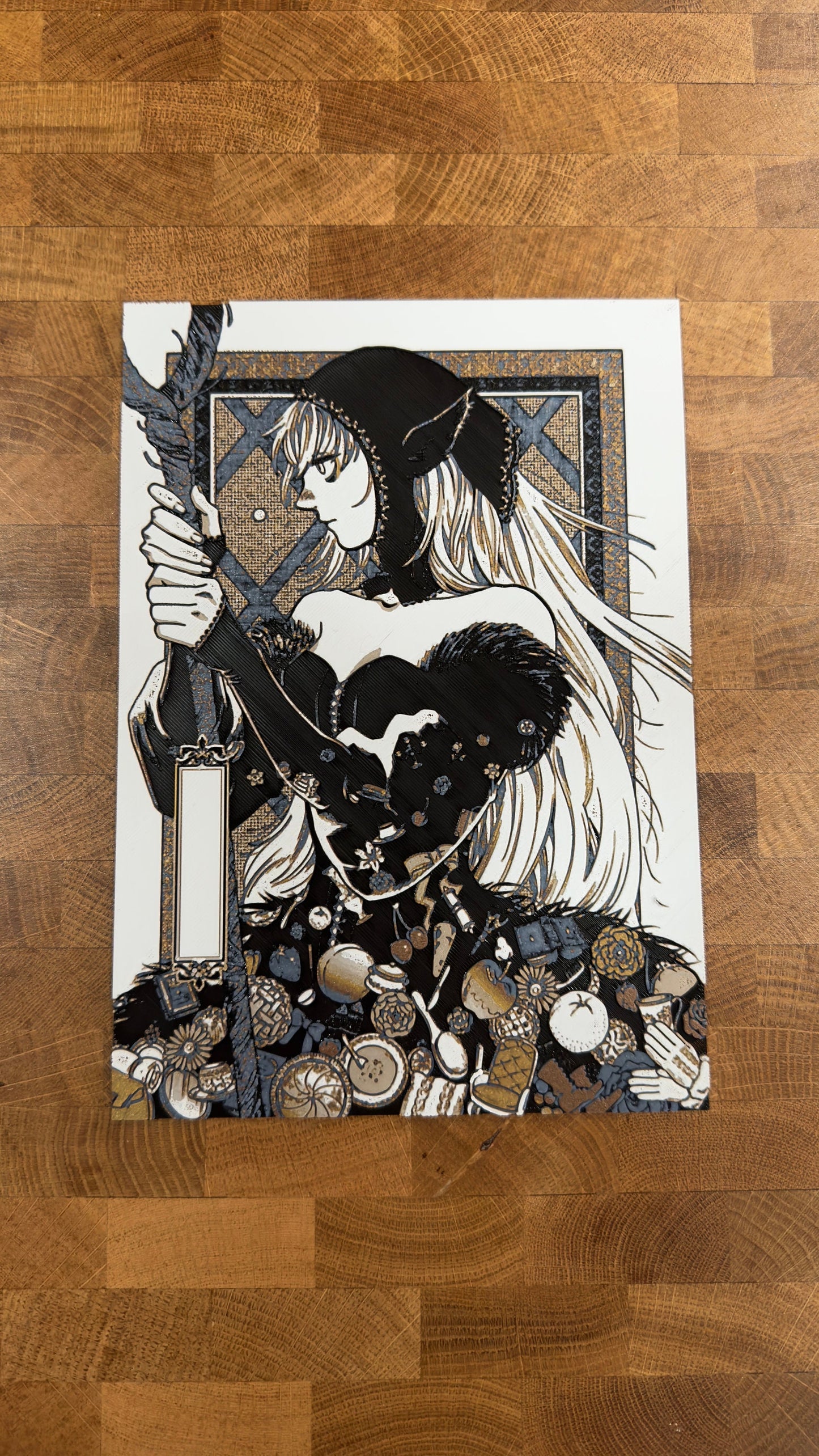 Marcille Dress Metallic 3D Poster Art Print - photo 3 (photos/photo_03.jpg)