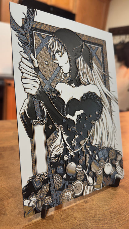 Marcille Dress Metallic 3D Poster Art Print - photo 4 (photos/photo_04.jpg)