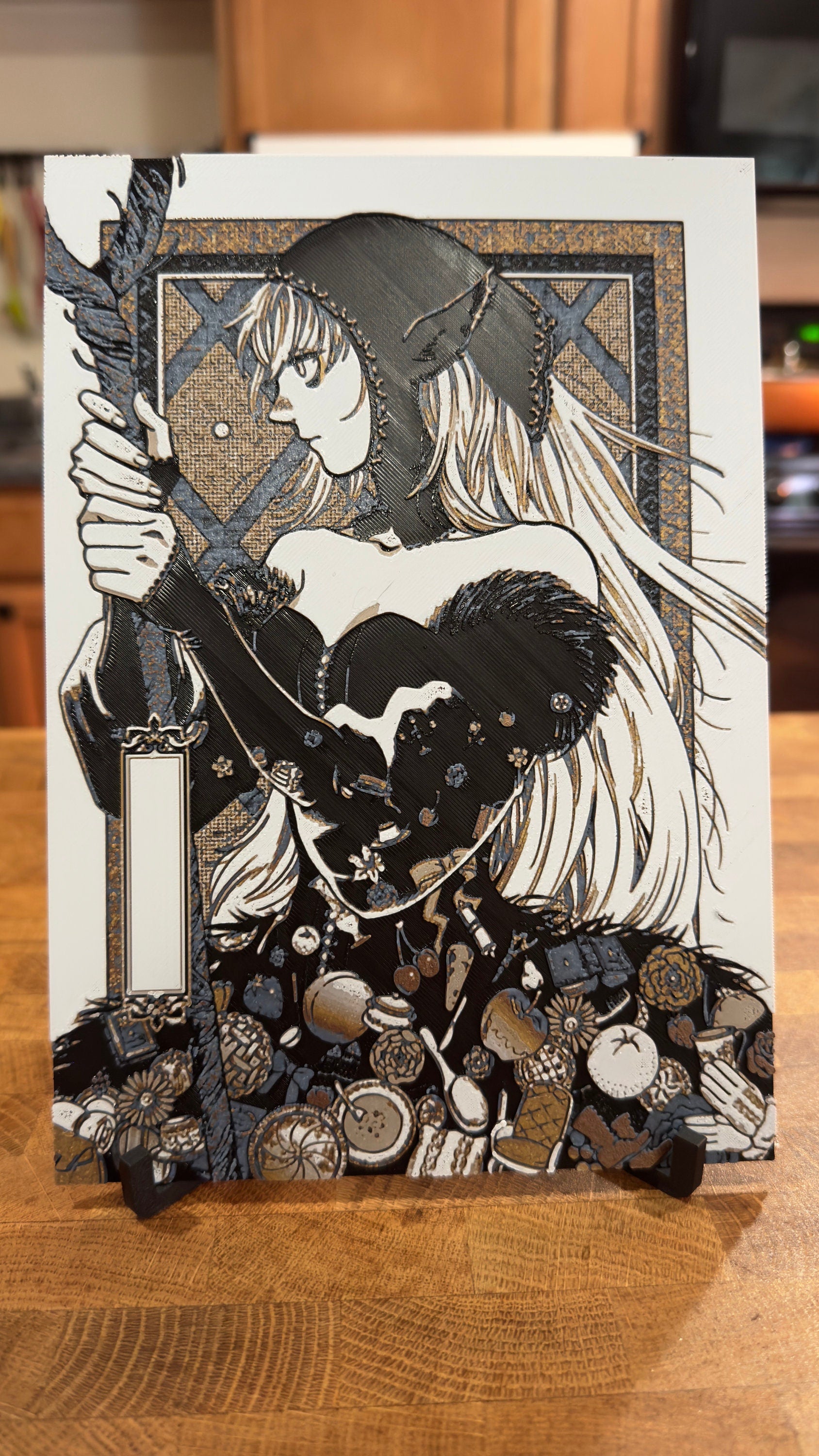 Marcille Dress Metallic 3D Poster Art Print - photo 5 (photos/photo_05.jpg)