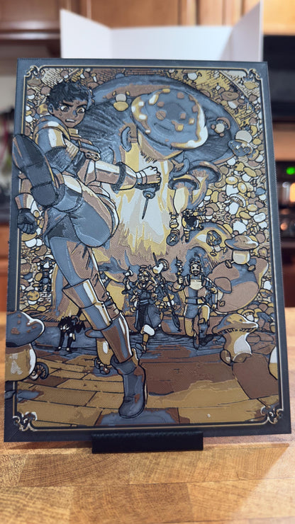 Kabru - Metallic 3D Poster Art Print - photo 1 (photos/photo_01.jpg)