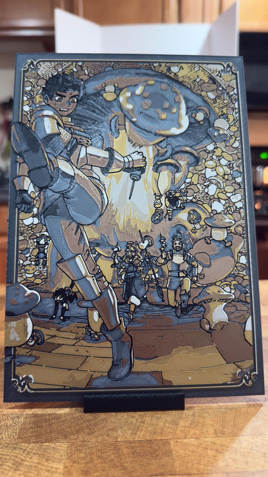 Kabru - Metallic 3D Poster Art Print - photo 1 (photos/photo_01.jpg)