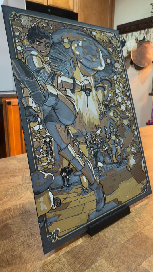 Kabru - Metallic 3D Poster Art Print - photo 2 (photos/photo_02.jpg)