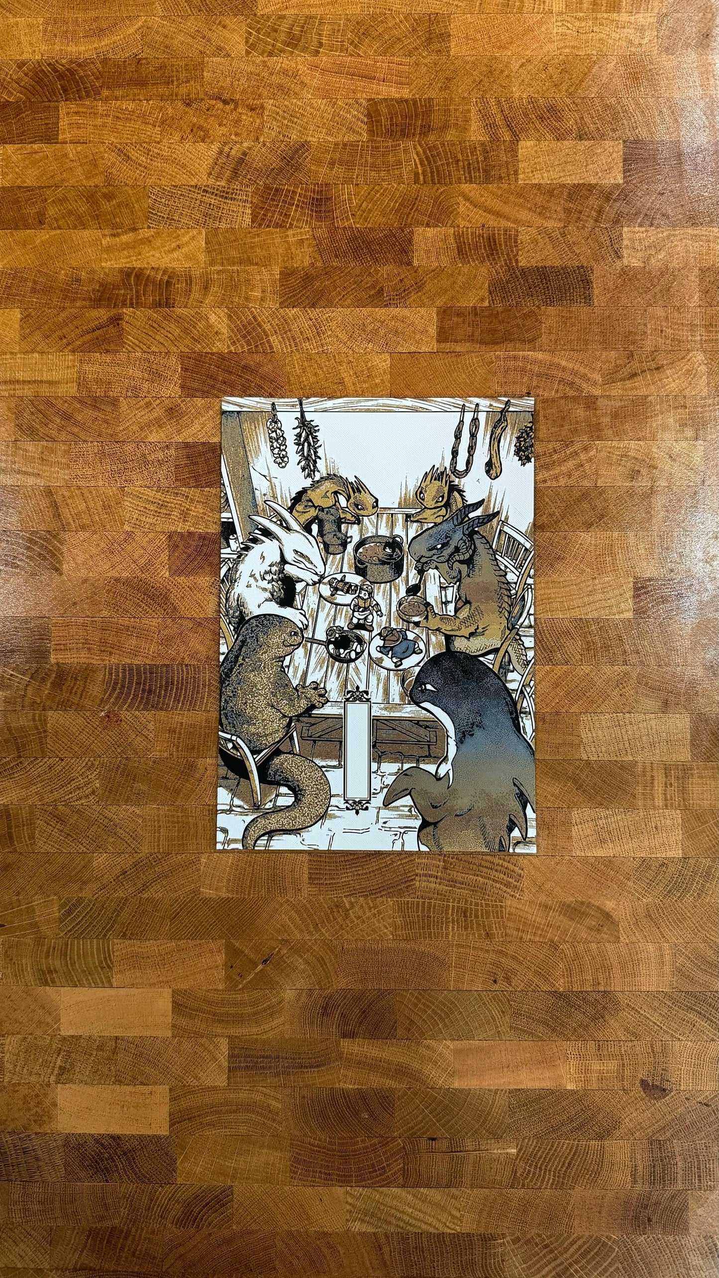 Monster Feast Metallic 3D Poster Art Print - photo 1 (photos/photo_01.jpg)