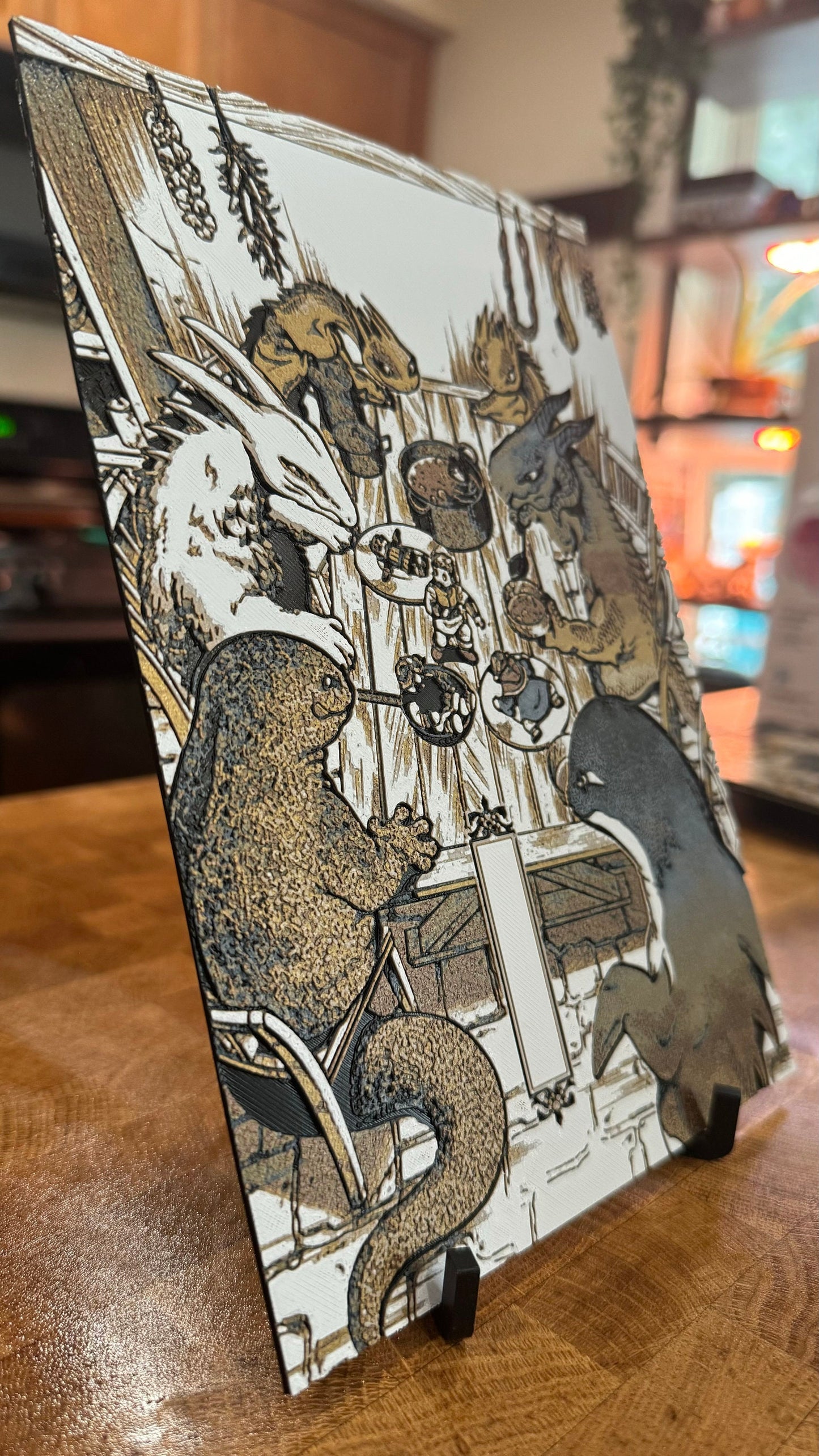 Monster Feast Metallic 3D Poster Art Print - photo 4 (photos/photo_04.jpg)