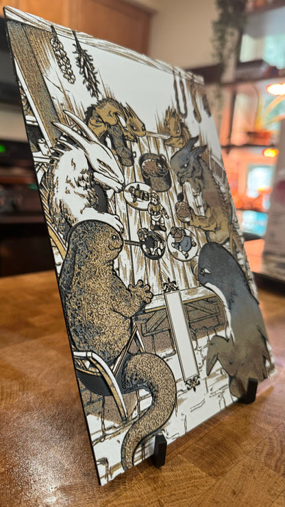 Monster Feast Metallic 3D Poster Art Print - photo 4 (photos/photo_04.jpg)