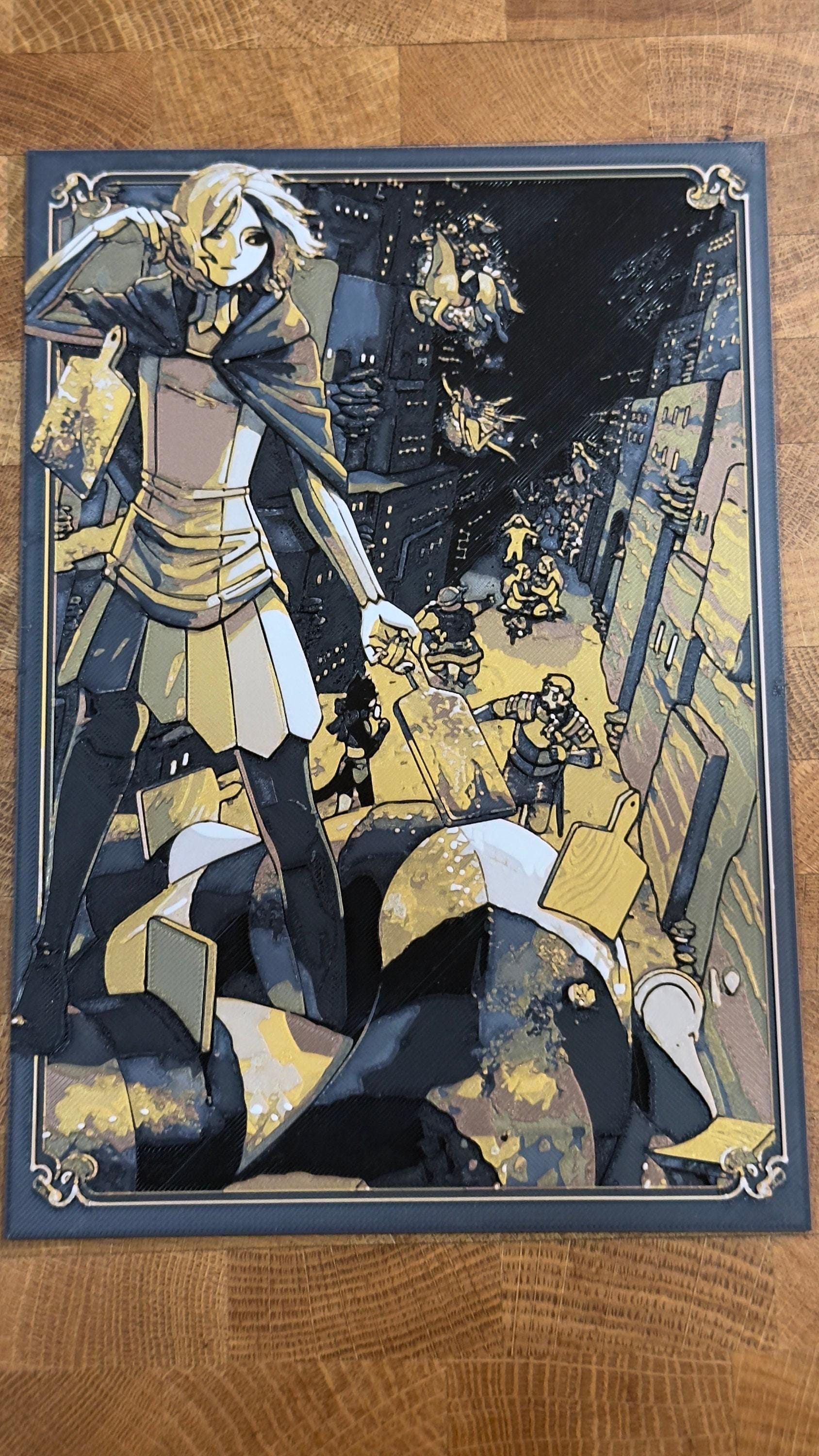 Mithrun - Metallic 3D Poster Art Print - photo 1 (photos/photo_01.jpg)