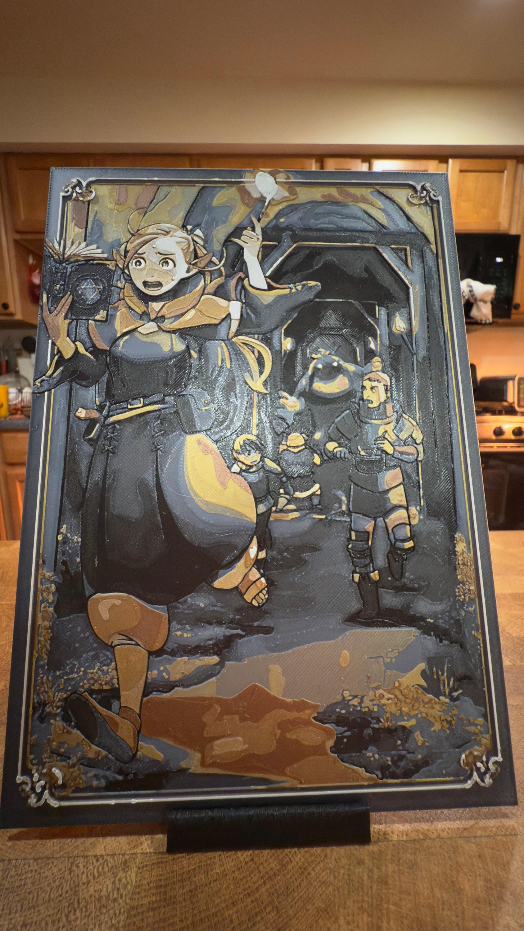 Marcille Running - Metallic 3D Poster Art Print - photo 3 (photos/photo_03.jpg)