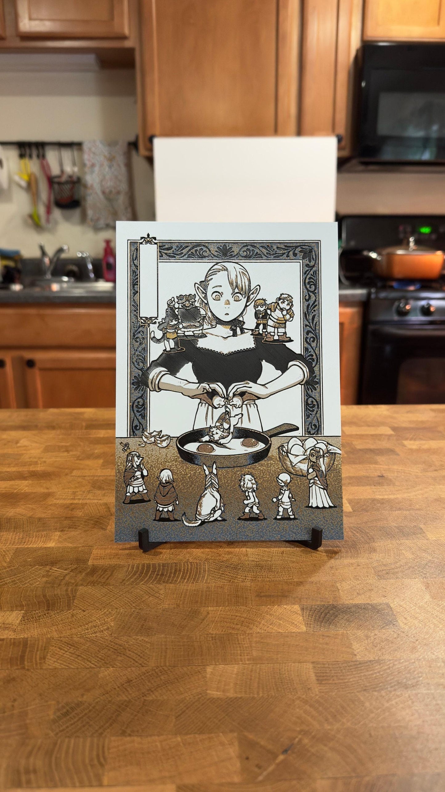 Marcille Cooking Metallic 3D Poster Art Print - photo 4 (photos/photo_04.jpg)