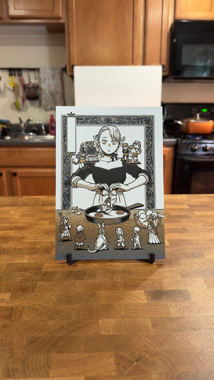 Marcille Cooking Metallic 3D Poster Art Print - photo 4 (photos/photo_04.jpg)