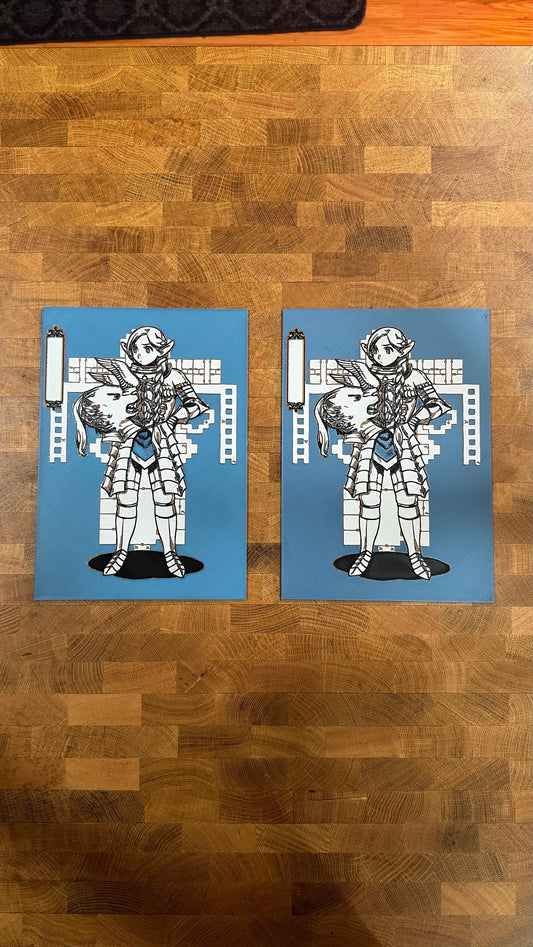 Marcille Armor Metallic 3D Poster Art Print - photo 1 (photos/photo_01.jpg)