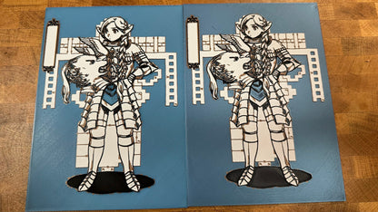 Marcille Armor Metallic 3D Poster Art Print - photo 4 (photos/photo_04.jpg)