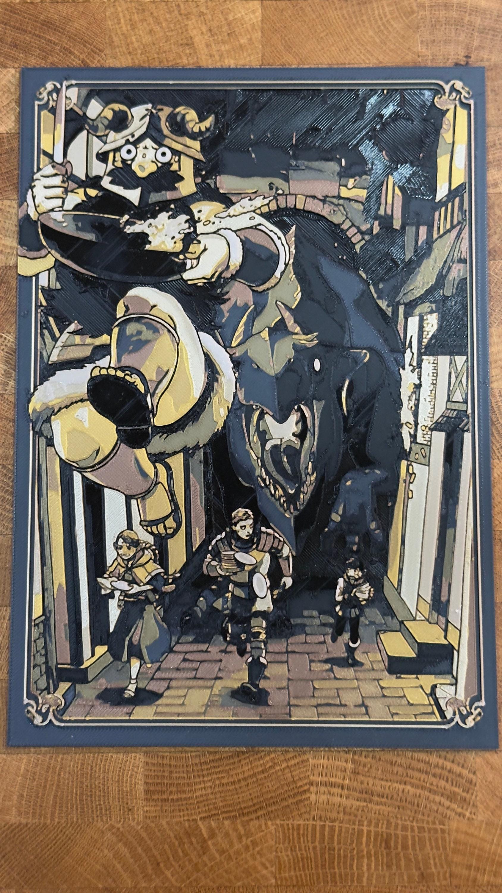 Senshi Volume 4 Metallic 3D Poster Art Print - photo 1 (photos/photo_01_volume04.jpg)