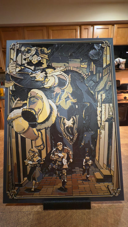 Senshi Volume 4 Metallic 3D Poster Art Print - photo 2 (photos/photo_02_volume04.jpg)