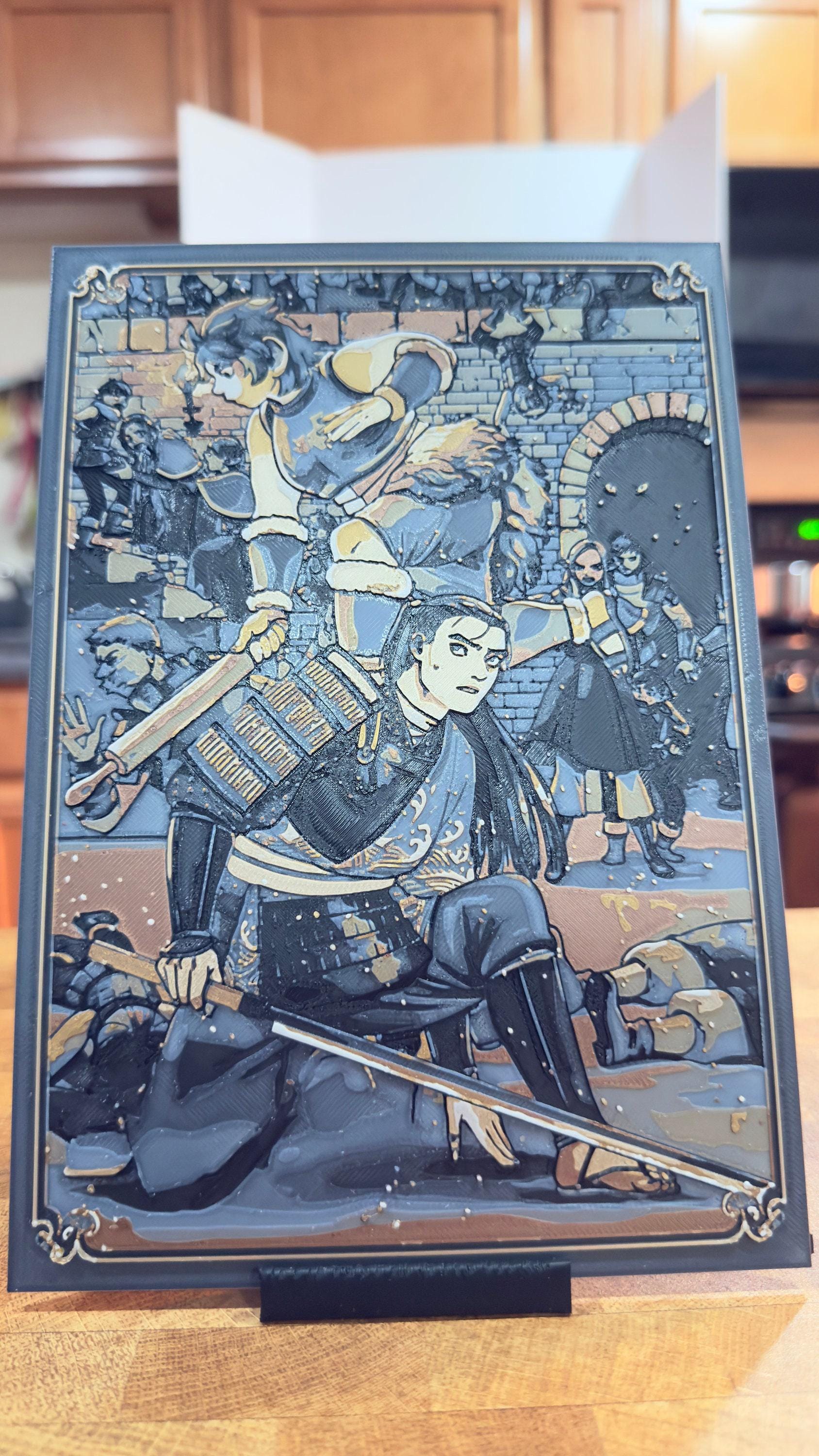 Eastern Noble Metallic 3D Poster Art Print - photo 1 (photos/photo_02.jpg)
