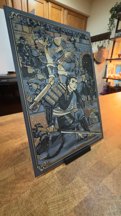 Eastern Noble Metallic 3D Poster Art Print - photo 2 (photos/photo_04.jpg)