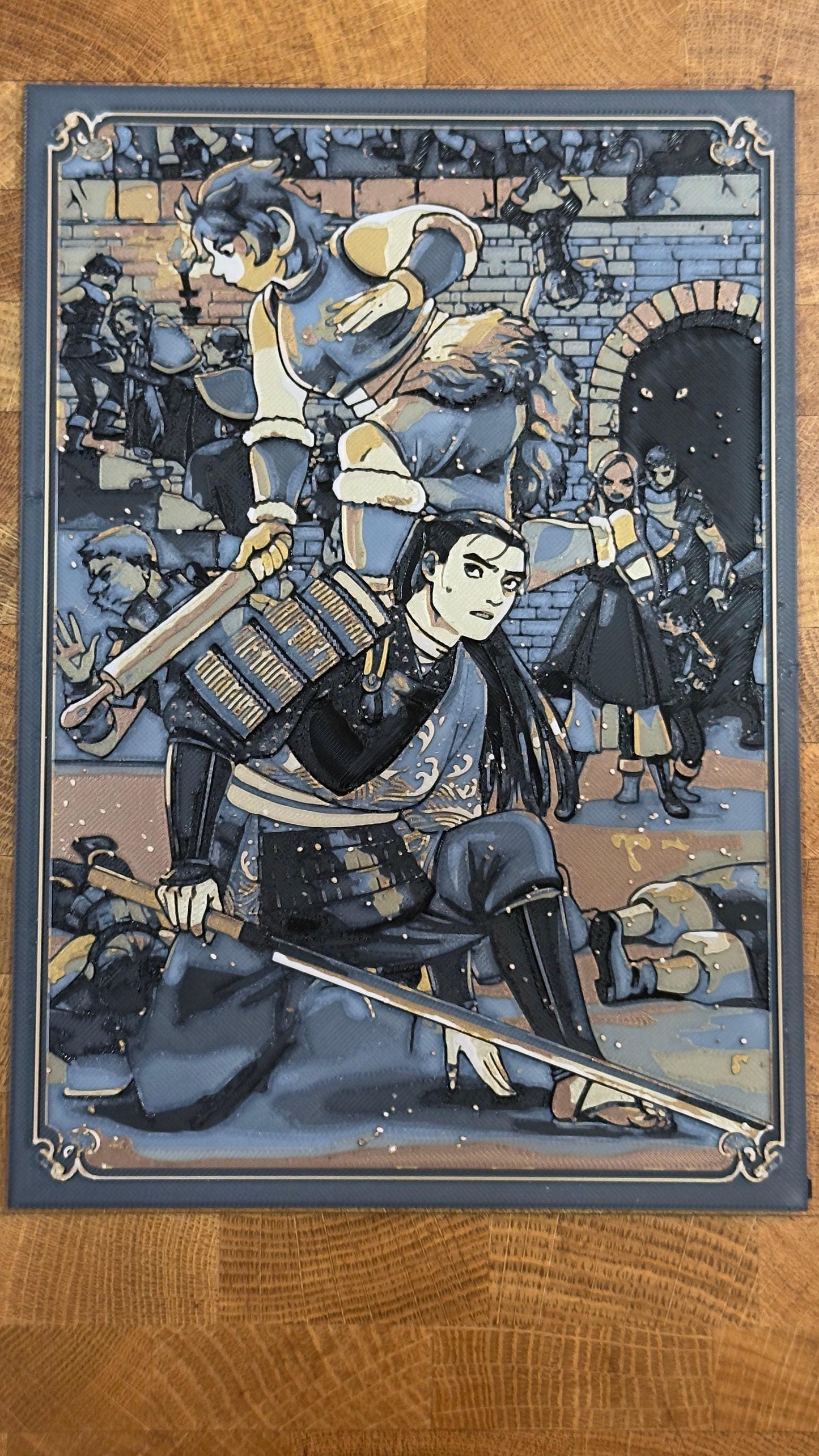 Eastern Noble Metallic 3D Poster Art Print - photo 3 (photos/photo_05.jpg)