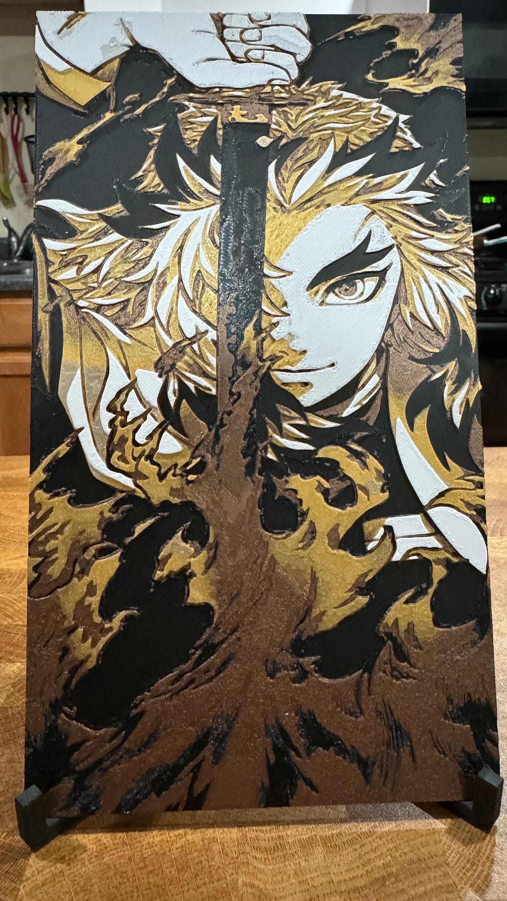 Golden Flame Hashira 3D Poster - photo 3 (photos/photo_03.jpg)