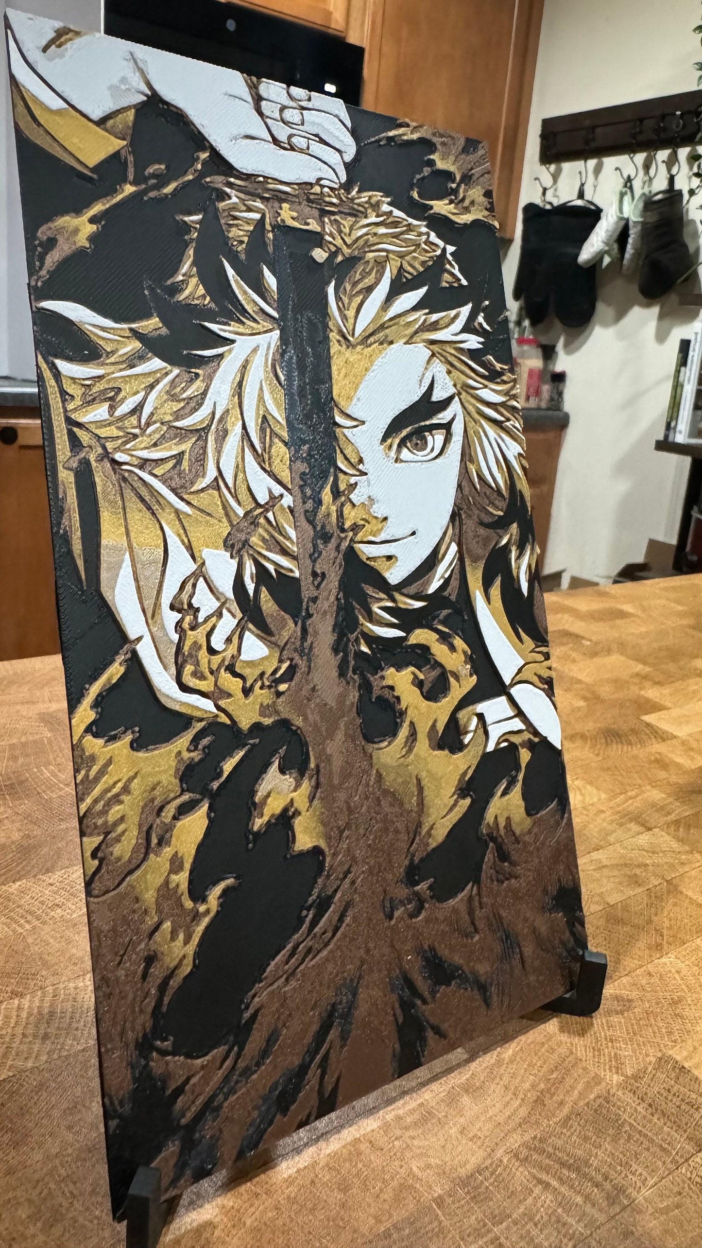Golden Flame Hashira 3D Poster - photo 4 (photos/photo_04.jpg)