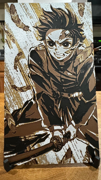 Tanjiro Kamado 3D Poster Print Art - photo 3 (photos/photo_03.jpg)