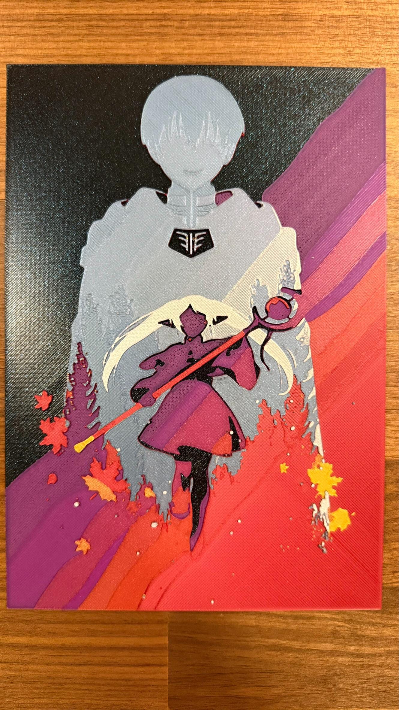Frieren Himmel Metallic 3D Poster Art Print - photo 4 (photos/photo_04.jpg)