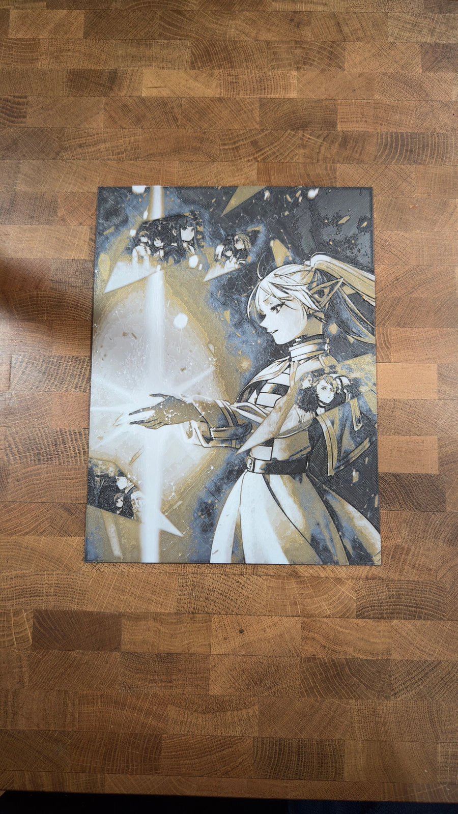 Frieren Mage Exam Arc Metallic 3D Poster Print - photo 1 (photos/photo_01.jpg)