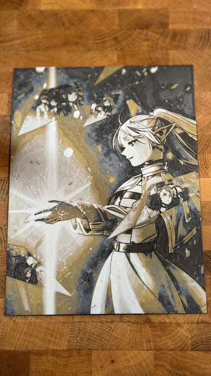 Frieren Mage Exam Arc Metallic 3D Poster Print - photo 2 (photos/photo_02.jpg)
