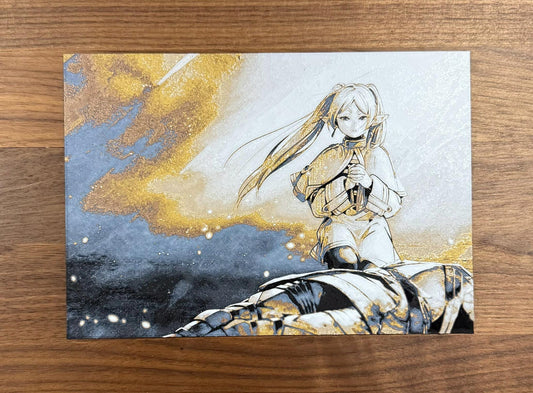 Frieren Praying Metallic 3D Poster Print - photo 1 (photos/photo_01.jpg)