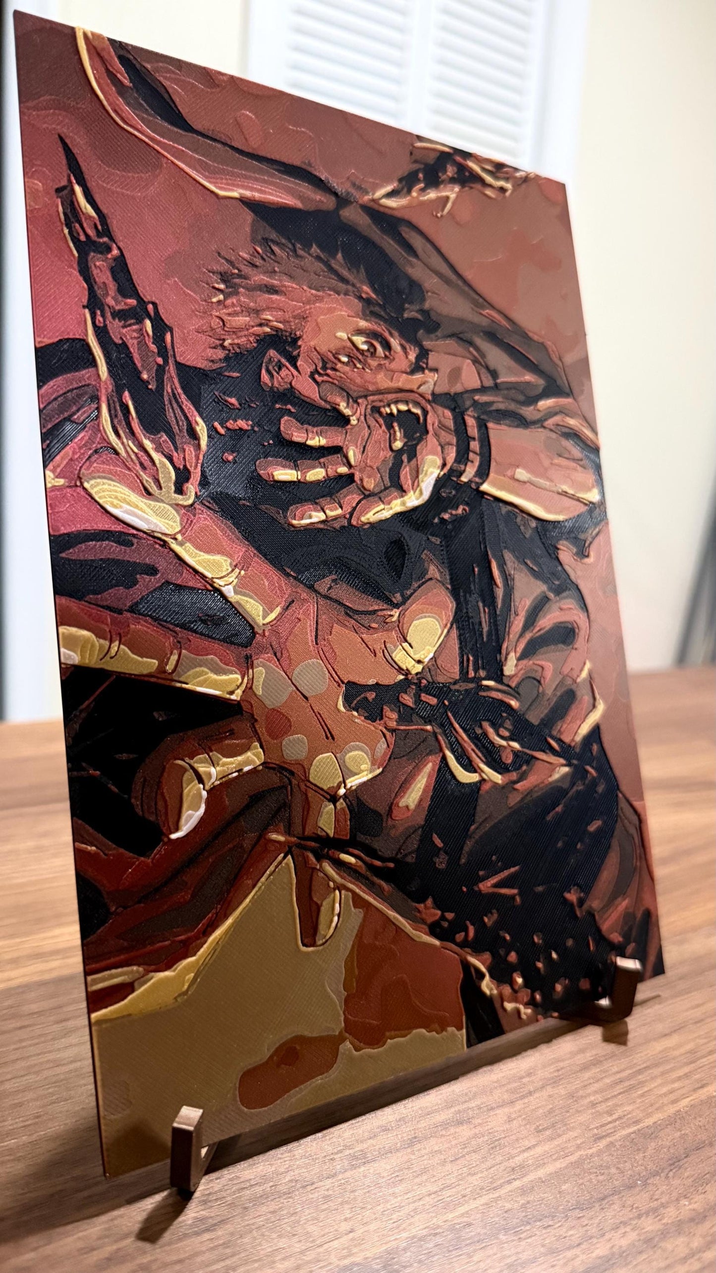 Sukuna JJK 3D Poster Metallic Print Art - photo 2 (photos/photo_02.jpg)