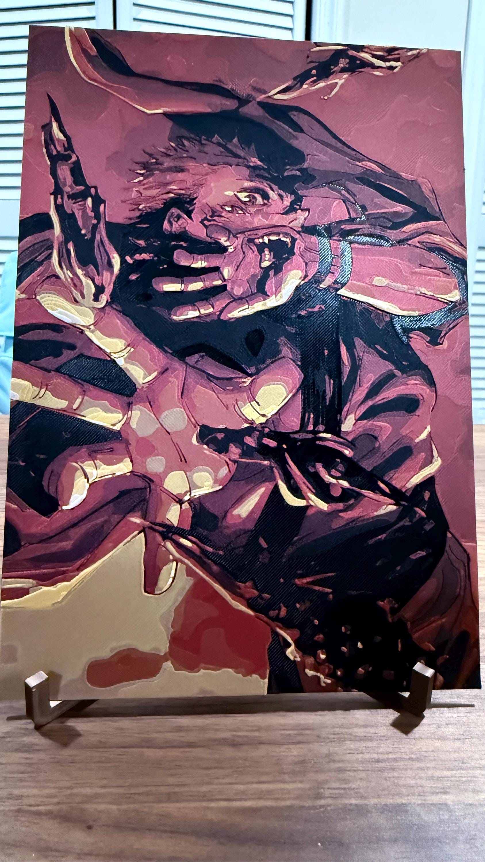 Sukuna JJK 3D Poster Metallic Print Art - photo 3 (photos/photo_03.jpg)