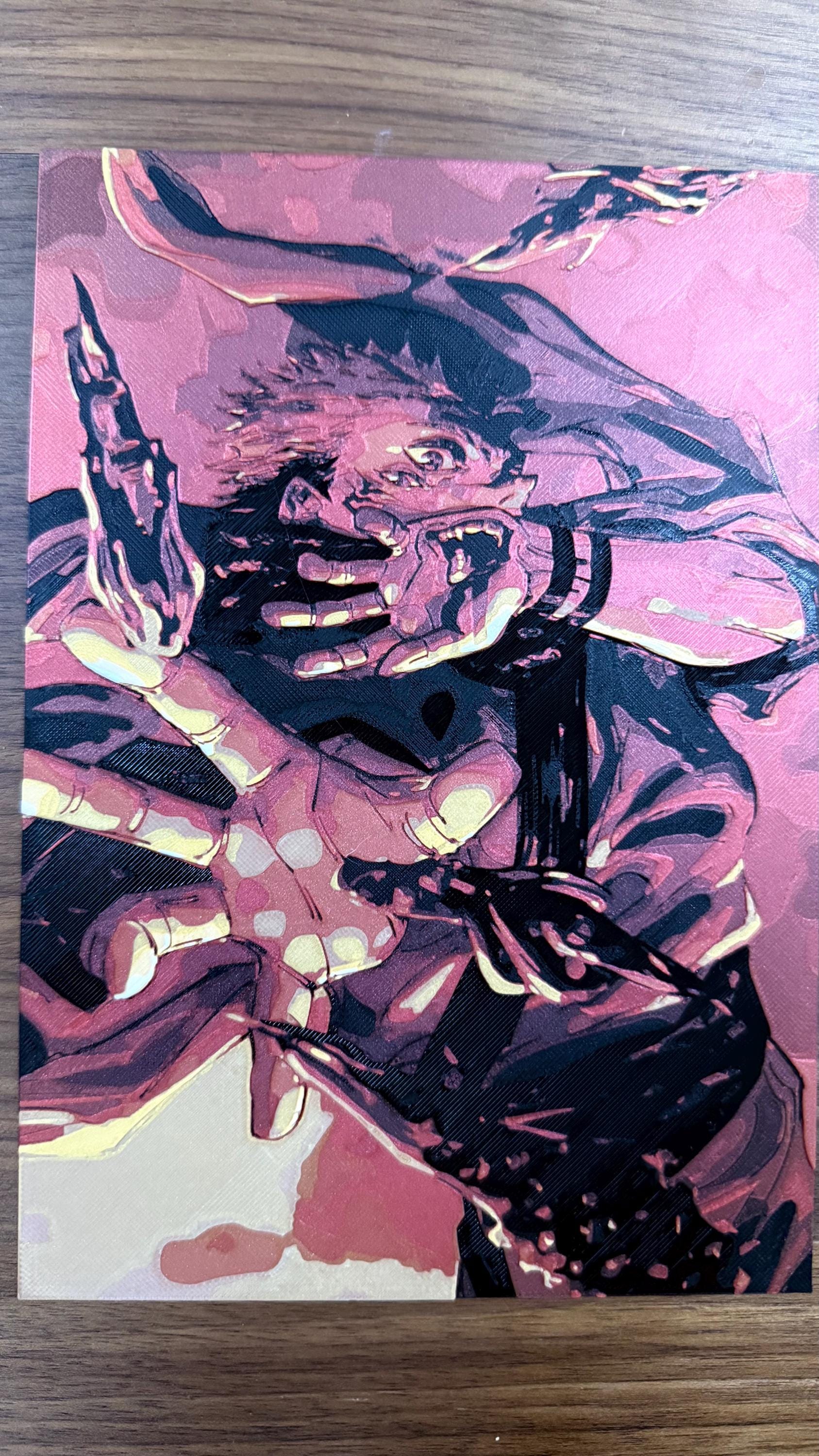 Sukuna JJK 3D Poster Metallic Print Art - photo 4 (photos/photo_04.jpg)