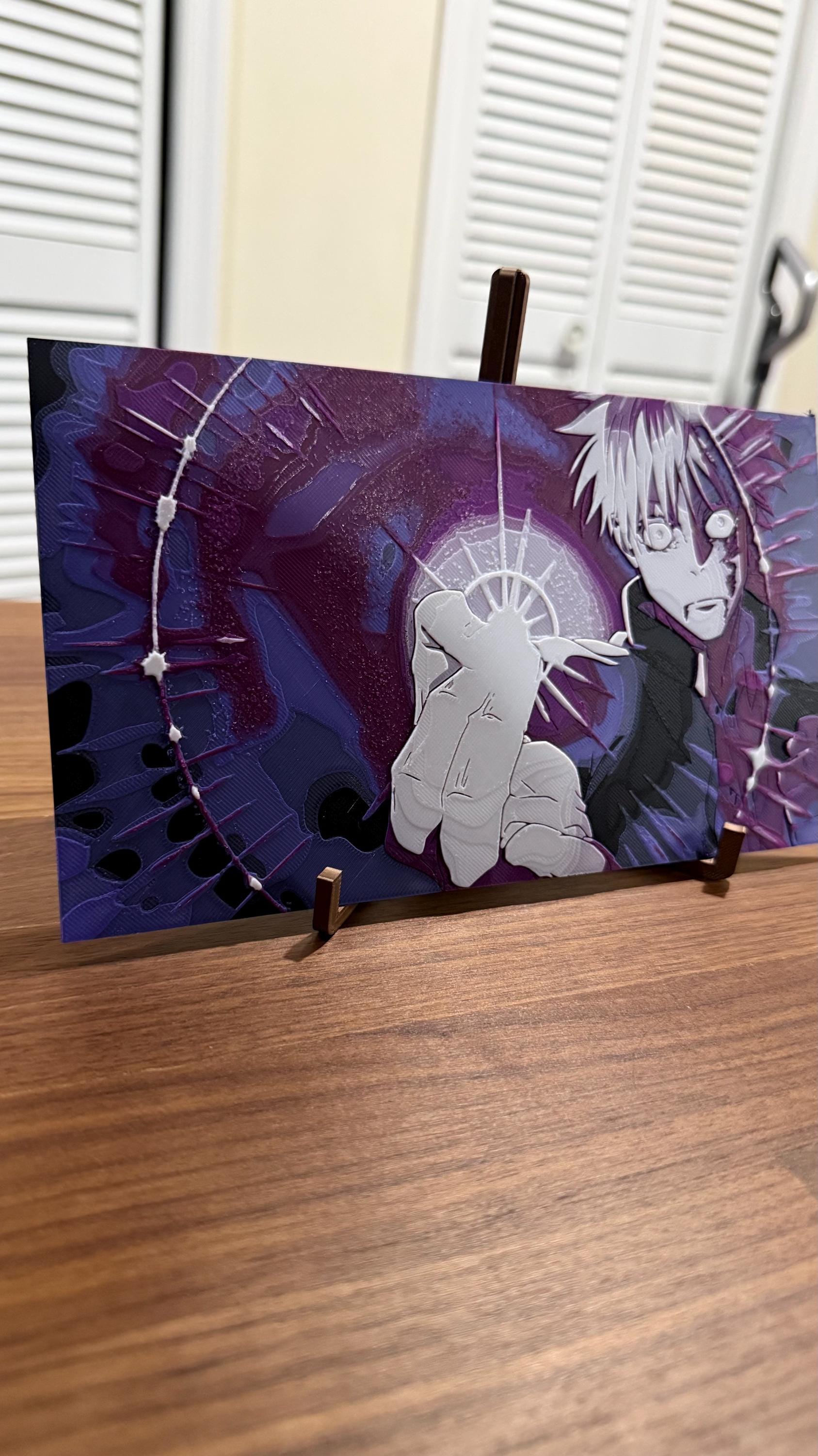 Gojo Purple Murasaki JJK 3D Poster Metallic Print Art - photo 2 (photos/photo_02.jpg)