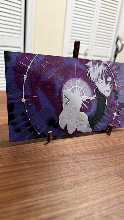 Gojo Purple Murasaki JJK 3D Poster Metallic Print Art - photo 2 (photos/photo_02.jpg)