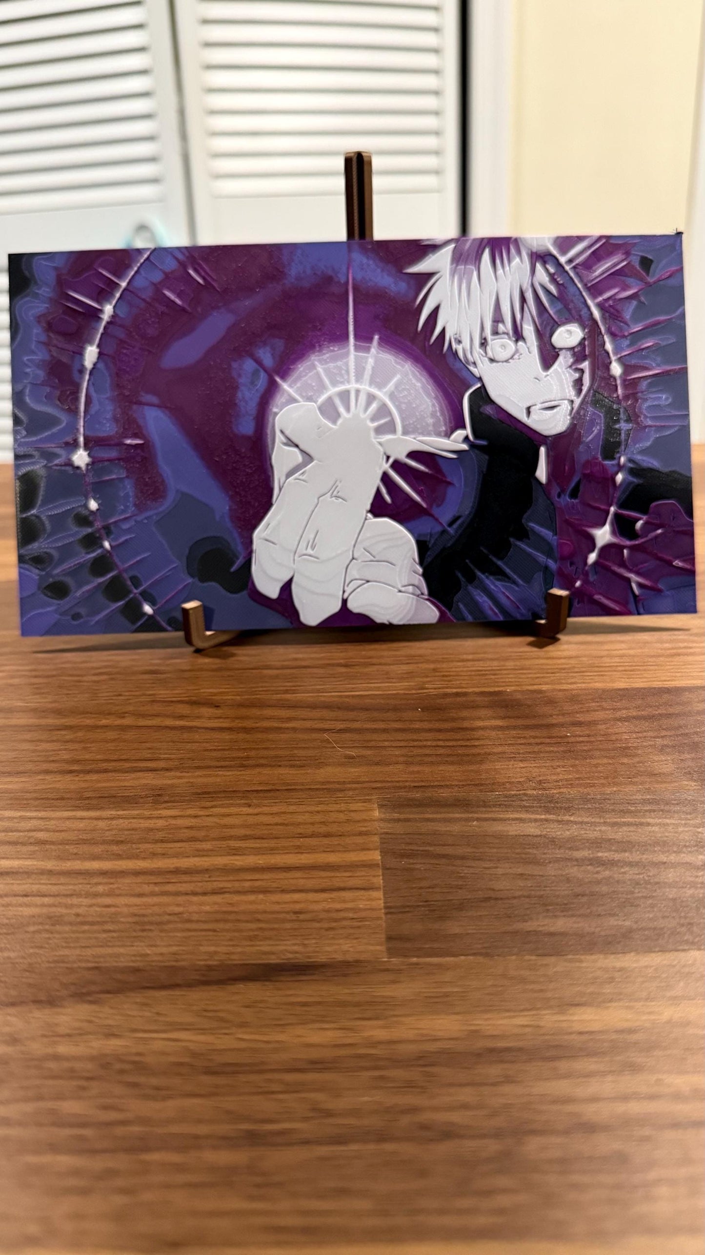 Gojo Purple Murasaki JJK 3D Poster Metallic Print Art - photo 4 (photos/photo_04.jpg)