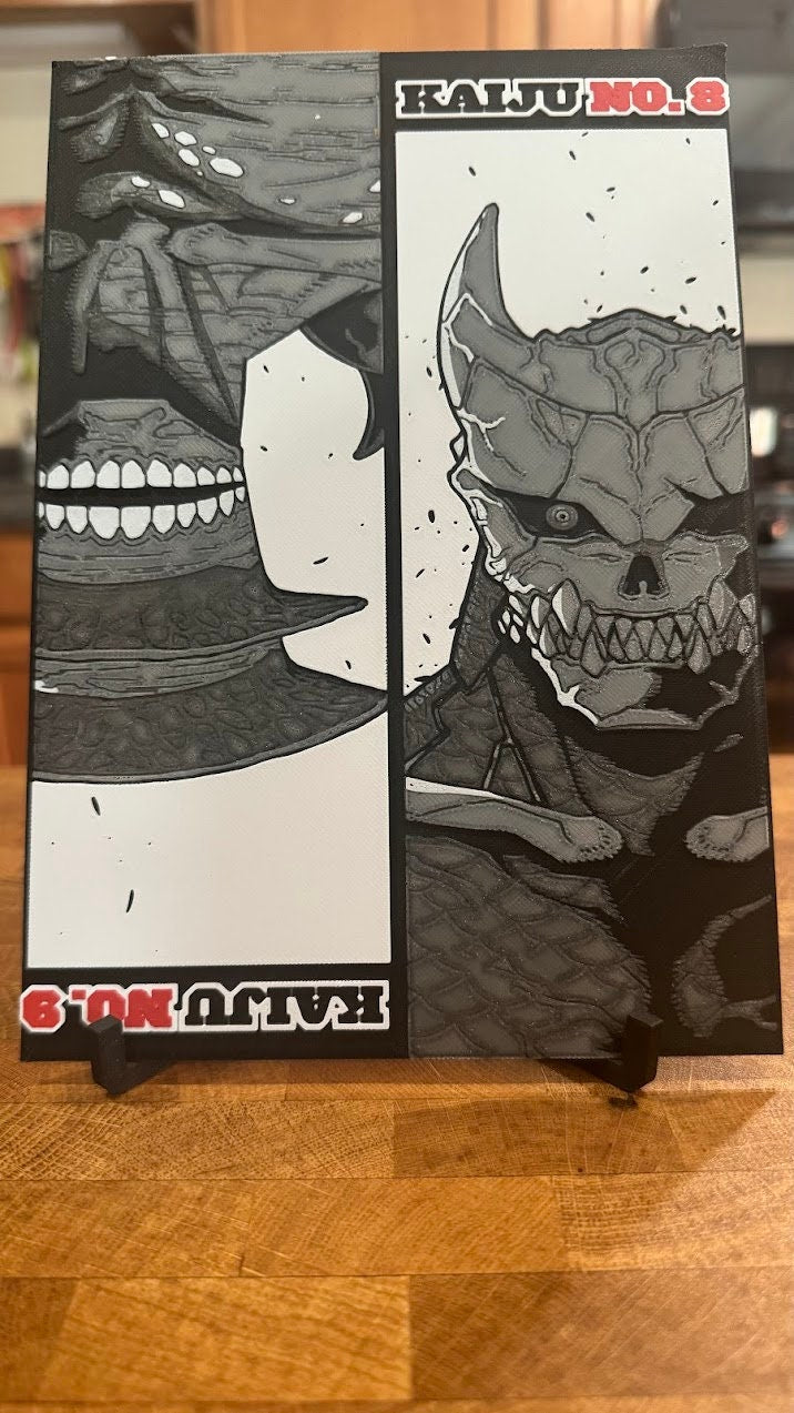 Kaiju vs Kaiju 3D Poster Print Art - photo 3 (photos/photo_03.jpg)
