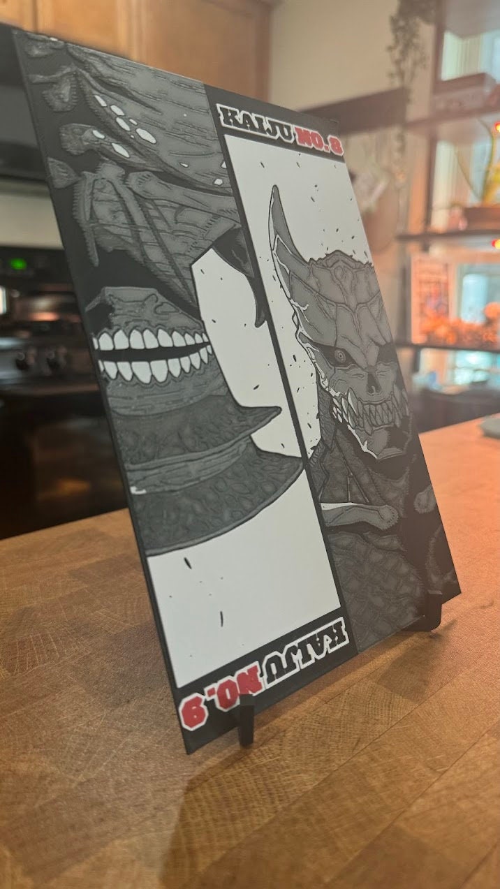 Kaiju vs Kaiju 3D Poster Print Art - photo 4 (photos/photo_04.jpg)