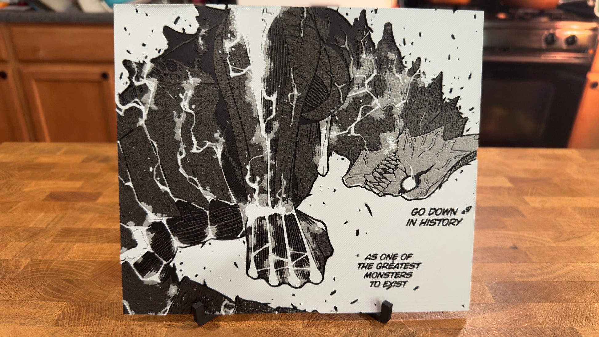 Kaiju 3D Art Poster Print - Manga Monster - photo 3 (photos/photo_03.jpg)
