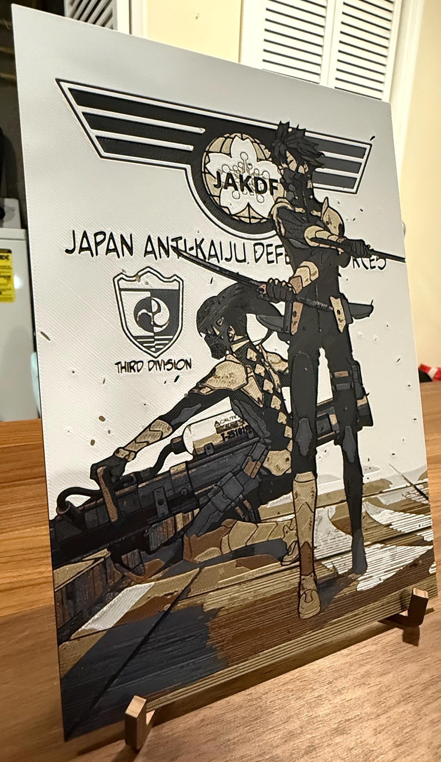 Kaiju Vice Captain Hoshino Captain Mina 3D Poster Print - photo 3 (photos/photo_03.jpg)