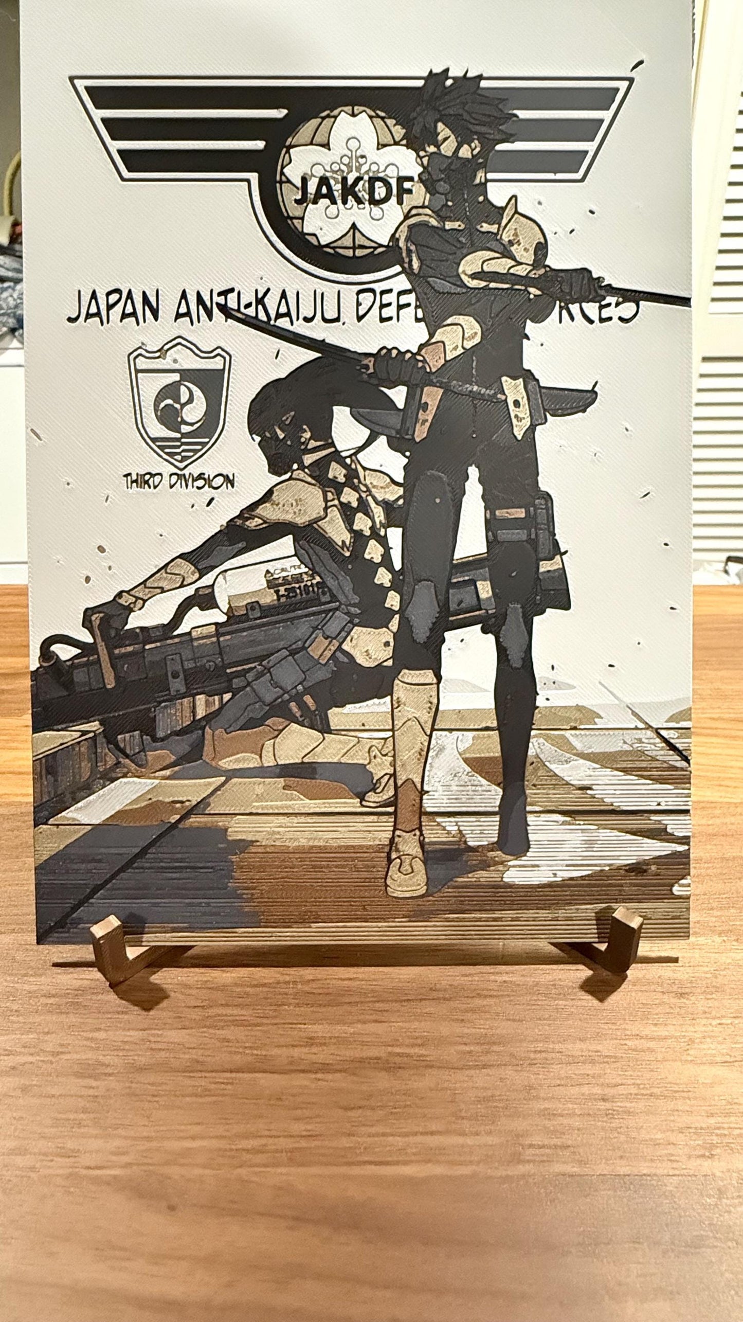 Kaiju Vice Captain Hoshino Captain Mina 3D Poster Print - photo 4 (photos/photo_04.jpg)