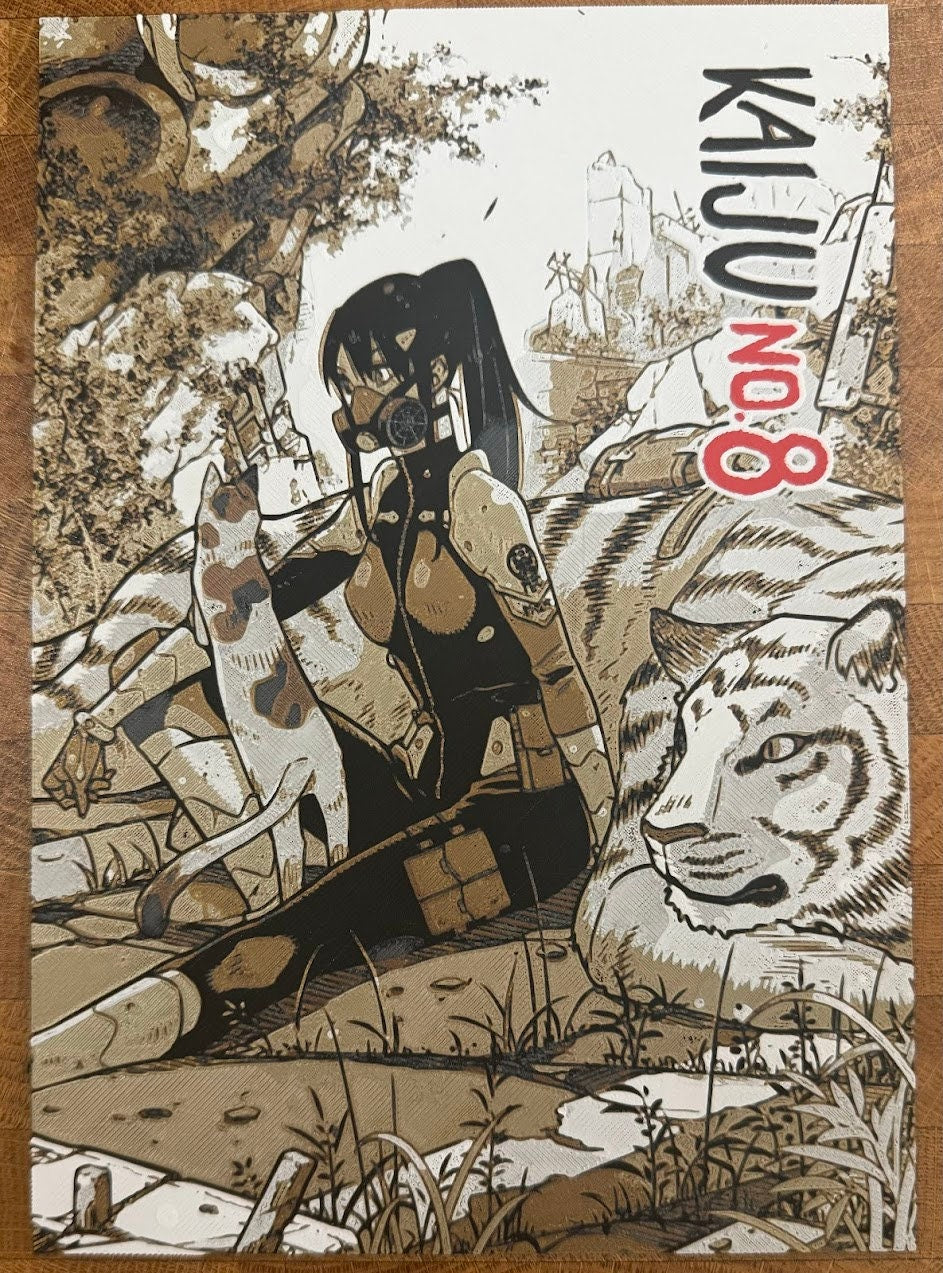 Kaiju Captain Mina Cats 3D Poster Print - photo 2 (photos/photo_02.jpg)